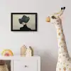 Vrouw - Groen - Hoed fotolijst zwart zonder passe partout klein -usfeer4_kinderkamer