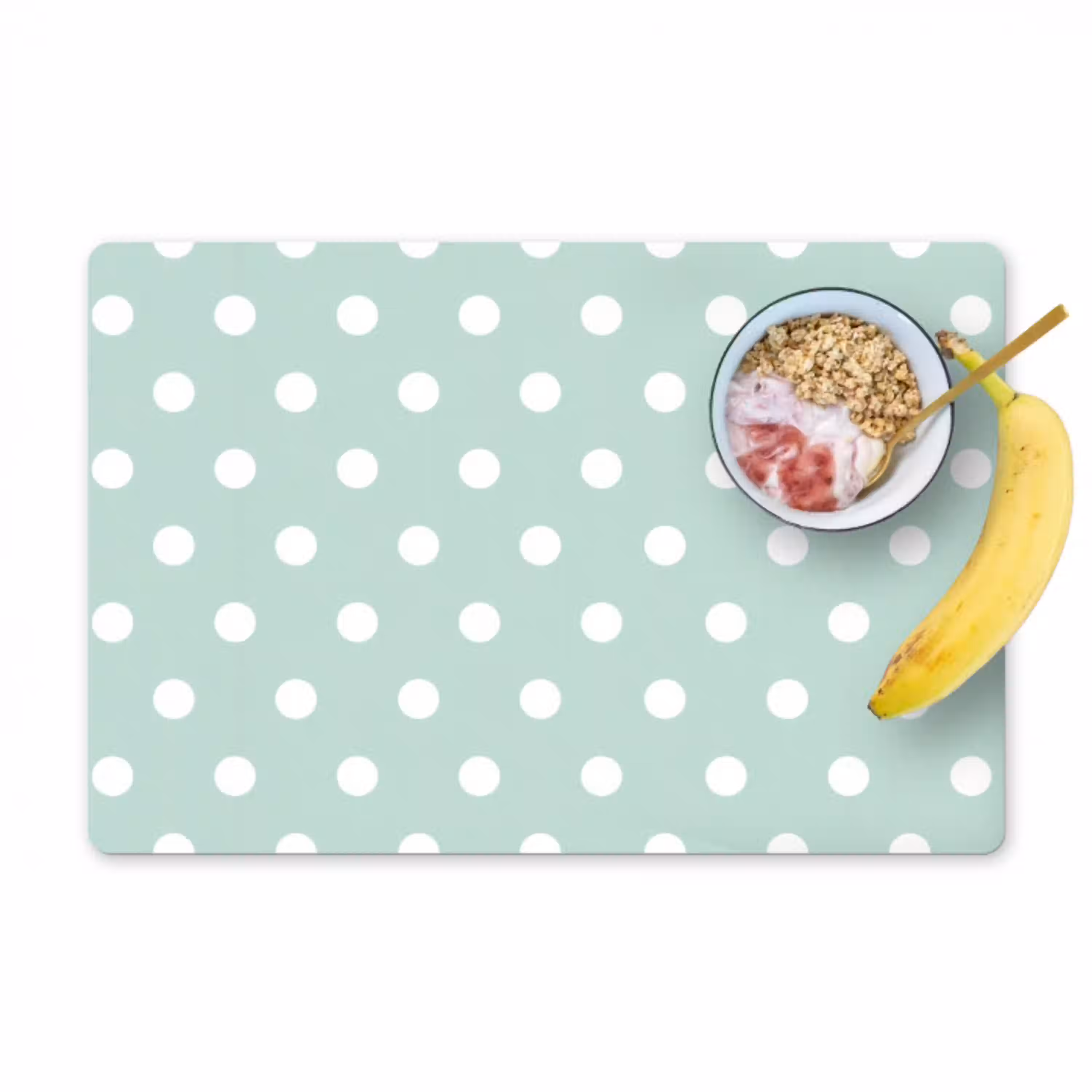 Klassiek - Polka - Groen Placemat vinyl groot 368 -zzzproduct_Kitchenyeah-website