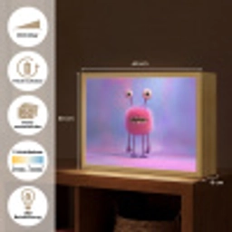 Monster - Roze - Paars Light Box met batterij (Wandlamp) middel -USP_websiteoverzichtDE