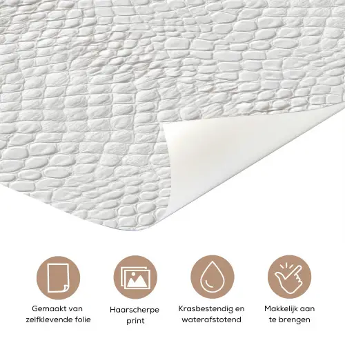 Slang - Patroon - Wit deurposter klein 289 -closeup_NL