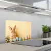 Eieren -  Konijn - Pasteltinten keuken achterwand spatscherm klein -3d_schuin