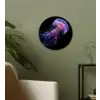 Kwal - Doorzichtig - Roze - Tentakels Wandcirkel kunststof plaat 5mm dik klein -sfeer3