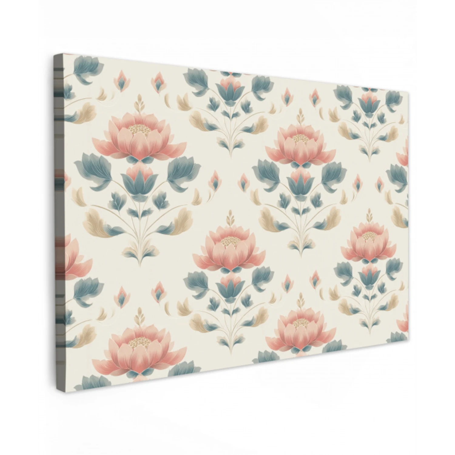 Lotus - Bloemen - Roze Tuinposter op houten frame 2 cm dik klein 845 -3d