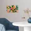 Tropisch - Bladeren - Zwart - wit poster papier klein -sfeer3