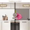 Planten - Anthurium - Groen - Roze keuken achterwand 2 middel -voor-na2_FR