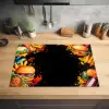 Fastfood - Graffiti - Hamburger - Eten - Modern Inductie beschermer vinyl 3mm klein -sfeer5