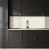 Abstract - Ruit - Beige keuken achterwand 2 middel 871 -sfeer1