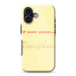 Geel - Oranje - if not now then when Toughcase MagSafe Apple iPhone 17 klein -3d