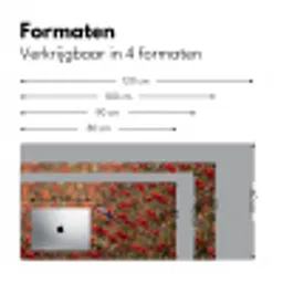 Goudvink - Bessen - Herfst - Natuur - Kleurrijk Muismat XXL klein -sfeer5