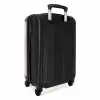 Prinses op gekleurde achtergrond met hartjes NBS - Handbagage koffer - Kinderen Unisex middel -achterkant