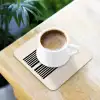 Minimalistisch - Zwarte boog - Gouden cirkel onderzetter kurk middel -sfeer5