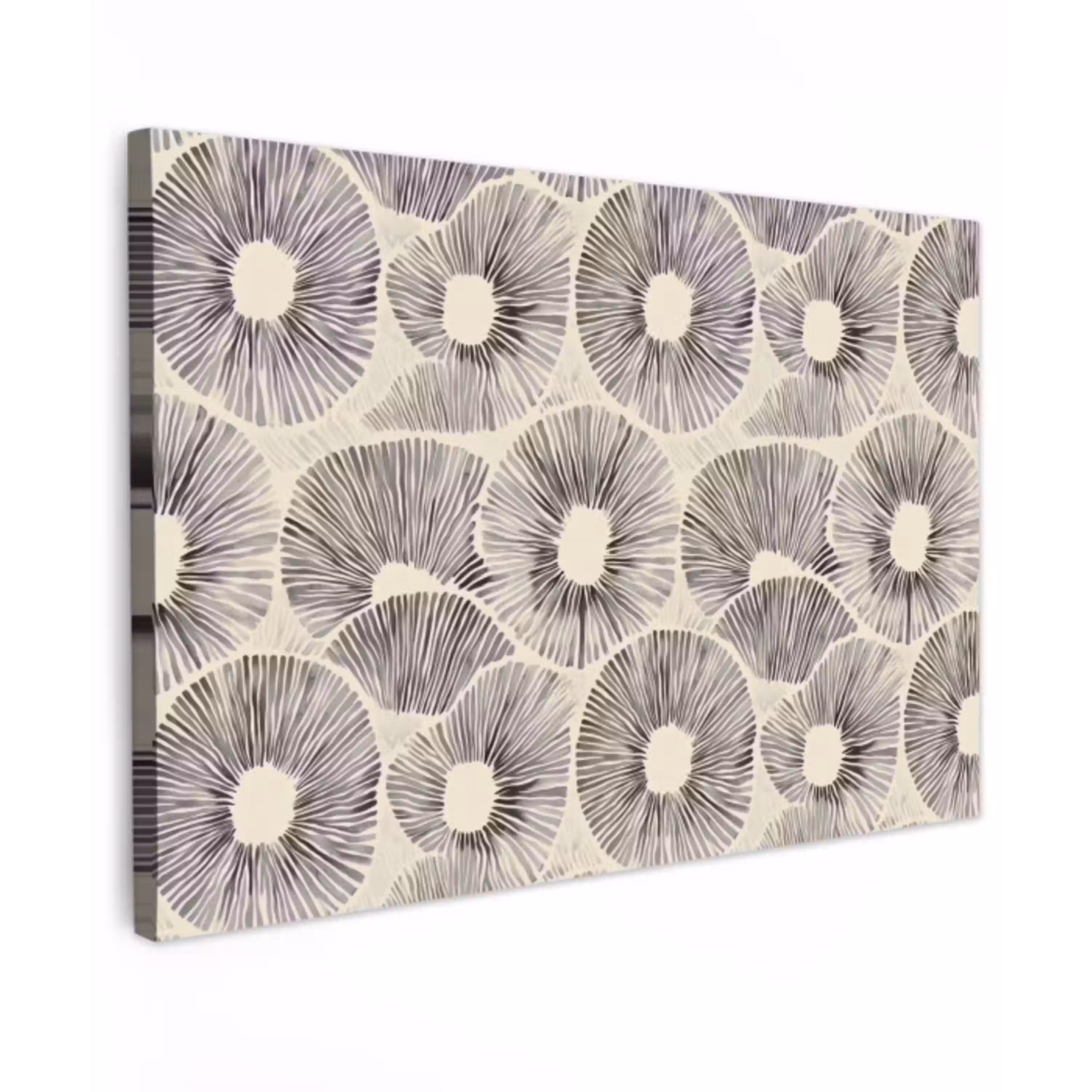 Cirkels - Patroon - Zwart canvas 2cm klein 34 -z3d