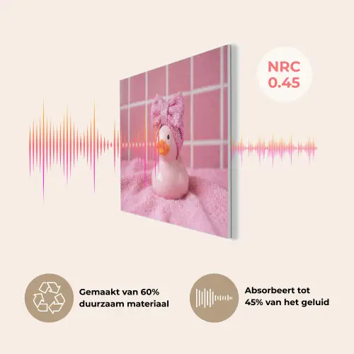 Badeend -Strik - Roze PET vilt klein -USP_NL