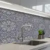 Mandala - Bloemen - Vintage - Patronen keuken achterwand 2 middel 871 -3d_schuin