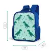 Vriendelijke T. rex tussen sporen Kinderrugzak - Blauw middel -productfoto_formaten