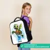 Schildpad - Water - Groen Rugzak - Zwart middel -sfeer6_NL