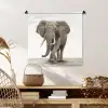 Olifant - Kinderen - Jongens - Dieren - Meisjes Wandkleed katoen klein -sfeer5