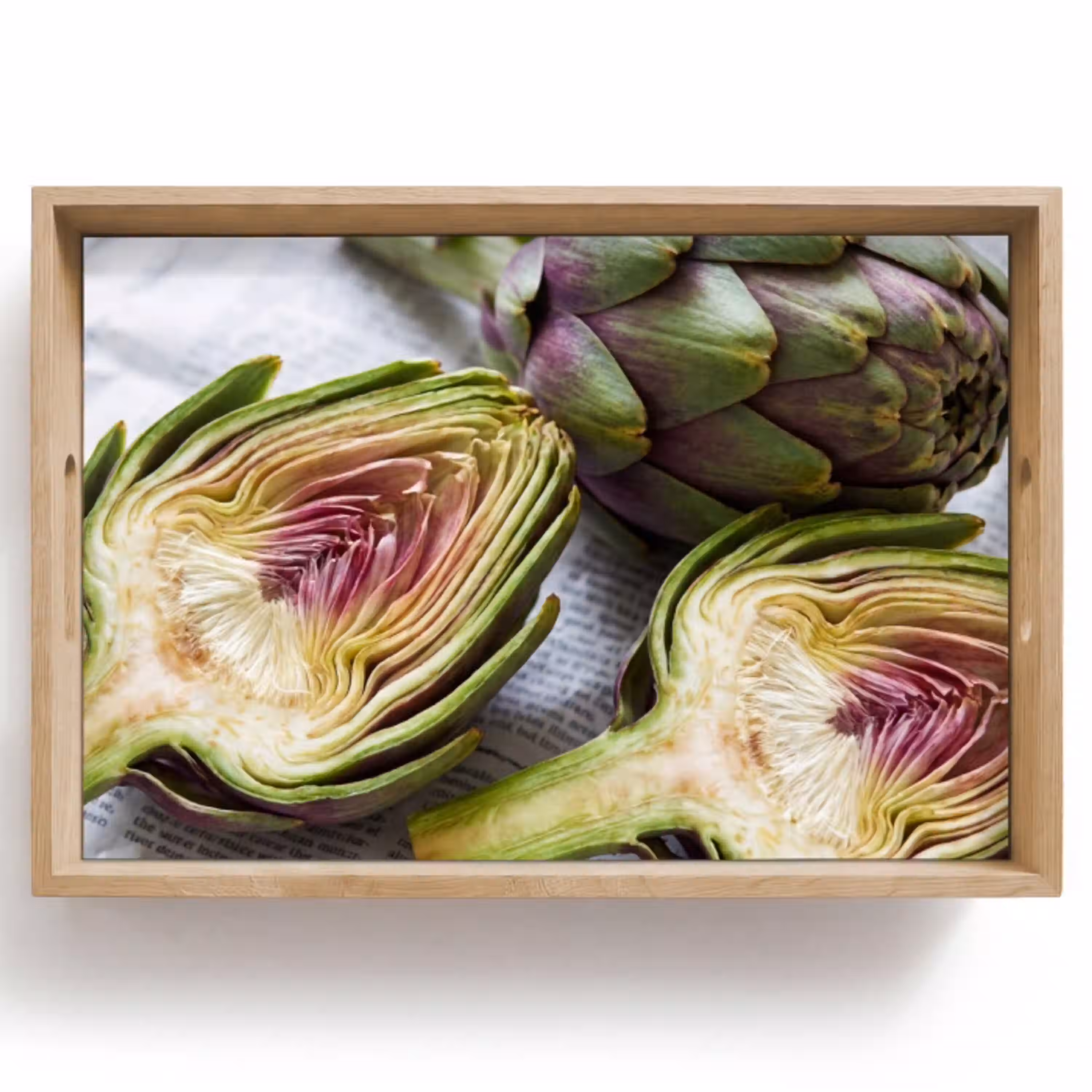 Artisjok - Doorgesneden - Eten Dienblad Rechthoek middel -z3d_shopping