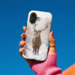 Edelhert - Bos - Sneeuw - Winter - Majestueus Toughcase MagSafe Apple iPhone 17 klein -Sfeer1V
