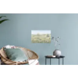 Bloemen veld - Bloemen - Groen Muursticker klein -plant