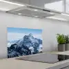 Landschap - Bergen - Sneeuw - Wit keuken achterwand spatscherm klein -3d_schuin
