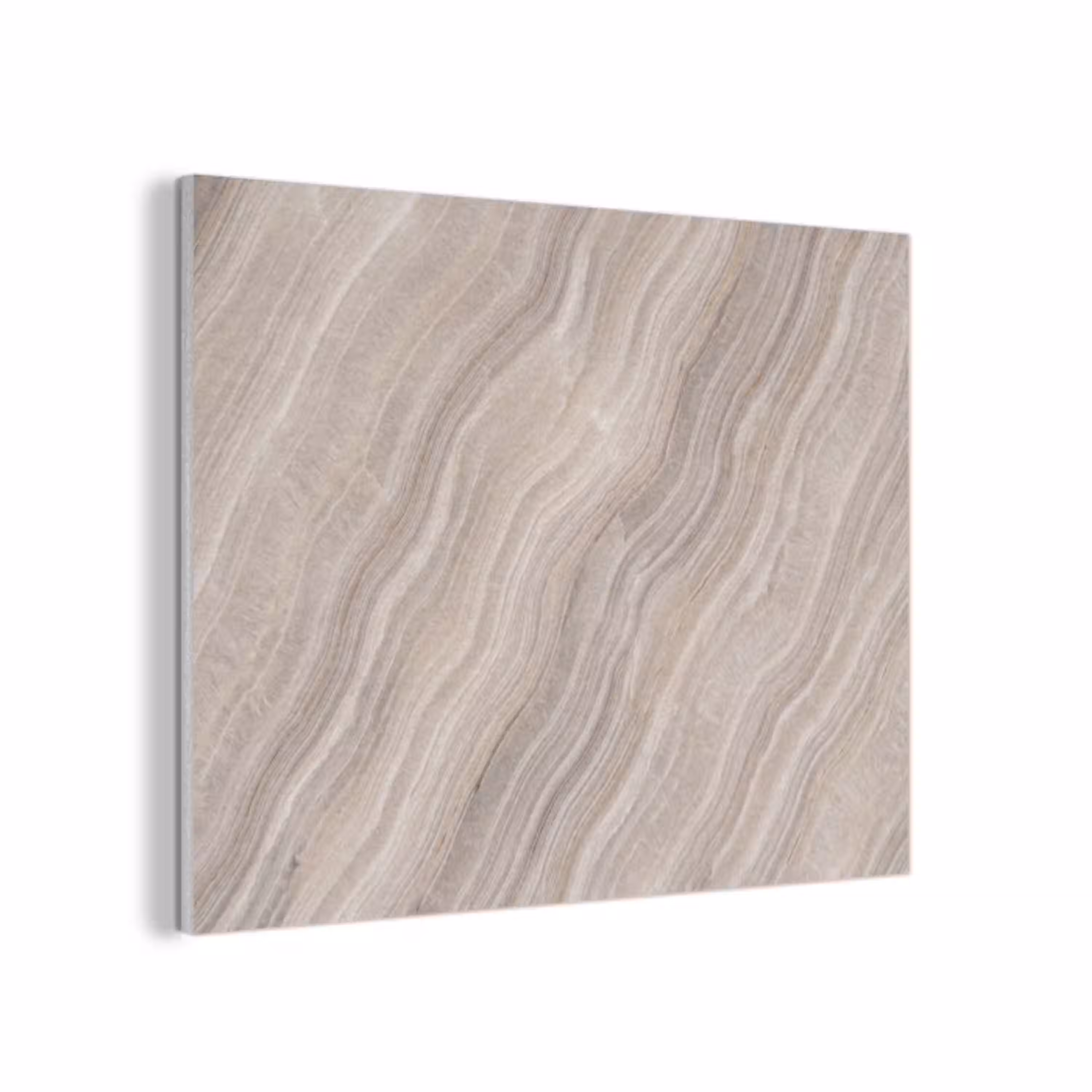 Textuur - Golvend - Abstract - Modern - Beige PET vilt klein -3d