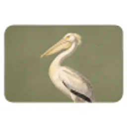 Pelikaan - Wit - Vogel - Klassiek - Natuur Badmat klein -3d