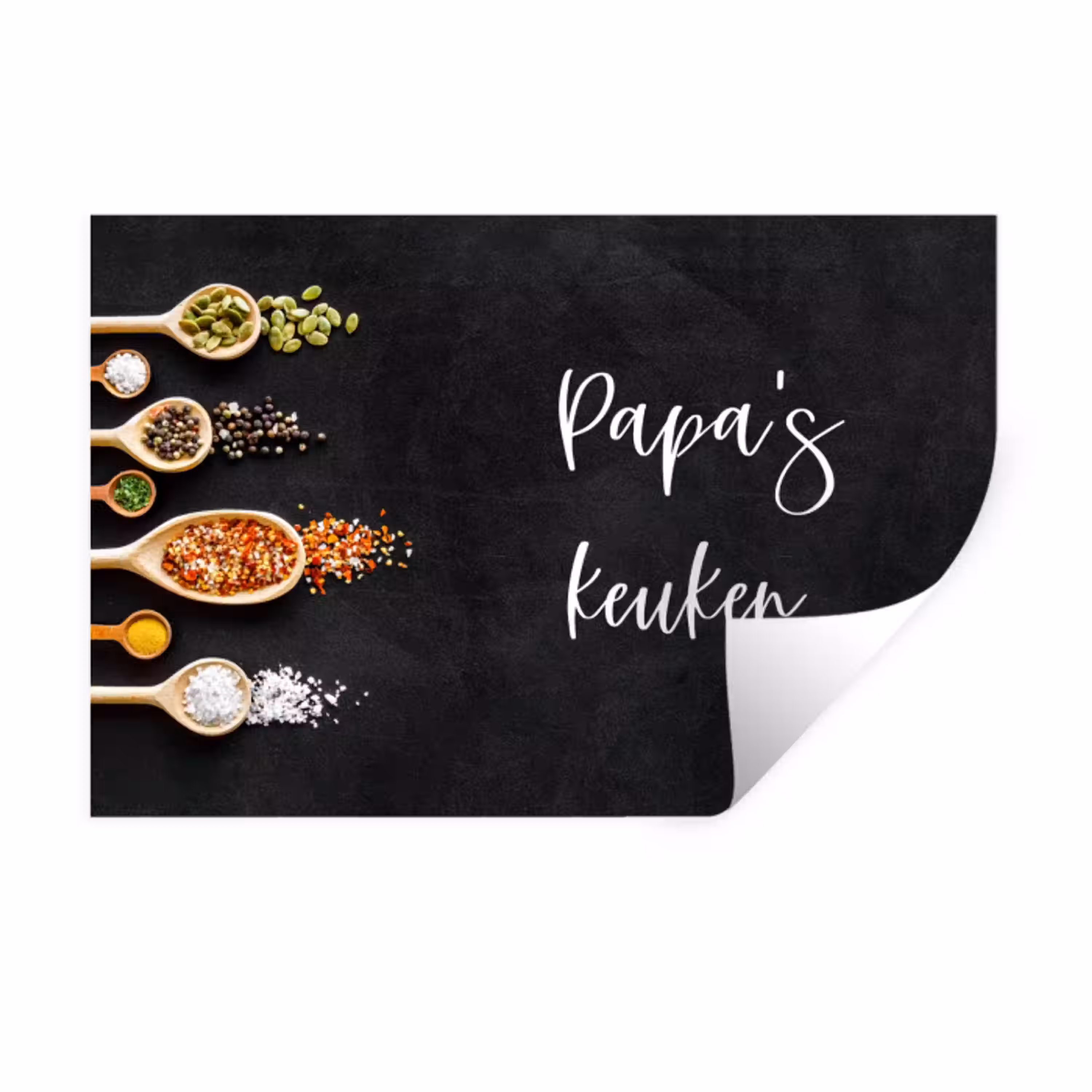 Quotes - Spreuken - Keuken - Papa's keuken - Papa Muursticker klein -3d