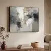 Kleurenpalet - Penseelstreken - Beige - Nevelig Textielframe zwart klein -sfeer3