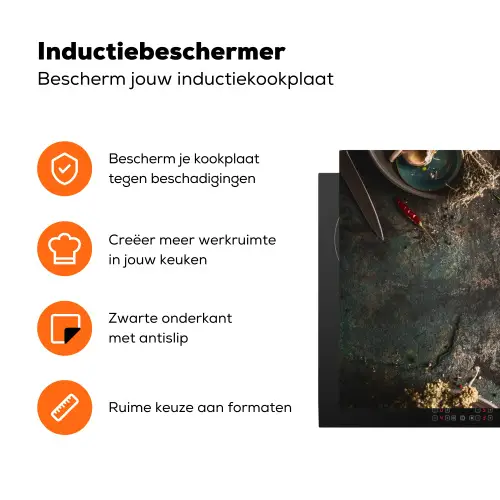 Culinaire Kunstenaarspalet Inductie beschermer vinyl 3mm klein -zzzzzzz-td-ups