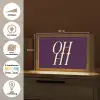 Oh hi - Paars - Minimalistisch Light Box met kabel (Tafellamp) klein -USP_websiteoverzichtNL