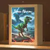 Dino - Lava - Groen - Jongens Light Box met kabel (Kinderlampje) klein -zzz_3d_website