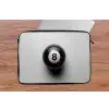 Biljartbal - Getal - Acht - Wit laptophoes neopreen klein -tafel