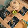 Papegaai - Vogel - Rots - Wit Placemat vinyl groot -zzsfeer5_Kitchenyeah-website