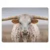 Longhorn - Grasveld - Dier muismat rubber klein -3d