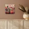 Levensboom - Bloemen - Roze - Hippie - Kunst plexiglas 5mm klein -sfeer5