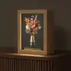 Exotisch - Boeket - Vaas - Goud Light Box met kabel (Tafellamp) klein -z3d_website