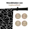Lijnen - Kronkelend - Vloeiend Wandkleed katoen klein 269 -sfeer2