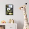 Zandpad - Groen landschap - Water fotolijst zwart zonder passe partout klein -usfeer4_kinderkamer