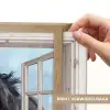 Doorkijk - Paarden - Winter - Dieren - Natuur - Wit Light Box met batterij (Wandlamp) middel -USP_websiteprintNL