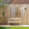 Hout - Planken - Licht Tuinposter op houten frame 2 cm dik xxl -sfeer4