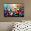 Klaprozen - Bloemen - Kunst - Botanisch canvas 2cm klein -sfeer3