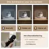 Langharige kat - Zonnebril - Spaghetti - Humor - Zwart - wit Light Box met batterij (Wandlamp) middel -USP_lichtkleurNL