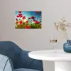 Klaprozen - Toscane - Zon - Rood - Blauw poster papier klein -sfeer3