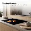 Bloem - Orchidee - Oranje Inductie beschermer vinyl 3mm klein -sfeer1