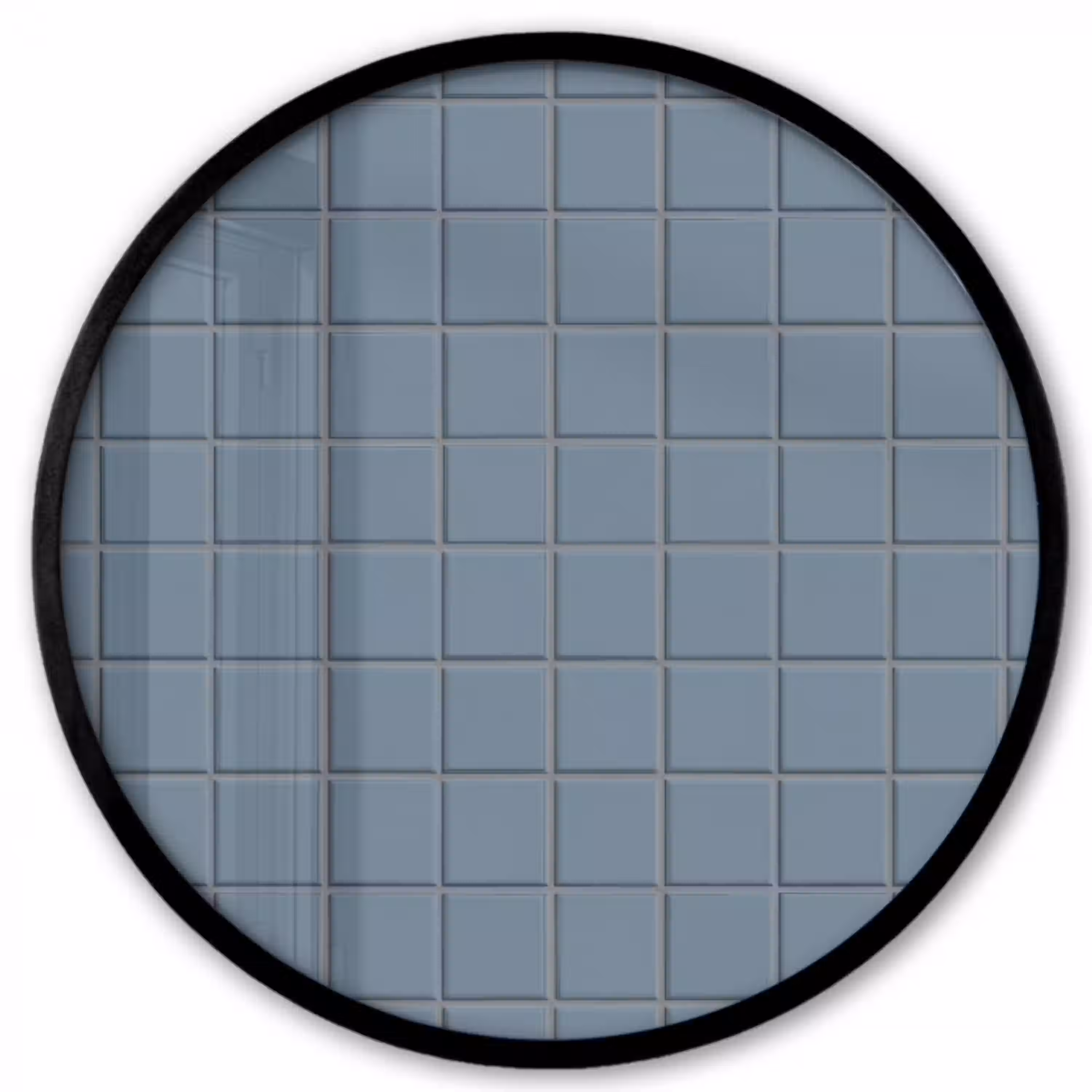 Patroon - Tegel - Blauwgrijs Fotolijst rond zonder passe partout klein 856 -3d