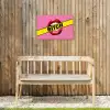 Lippen - Tekst - Kleurrijk Tuinposter op houten frame 2 cm dik klein -sfeer4