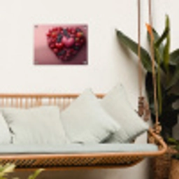 Fruit - Hartjes - Aardbeien - Frambozen - Bosbessen tuinposter los doek klein -sfeer7