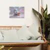 Slak - Disco - Mozaïek - Blauw tuinposter los doek klein -sfeer7