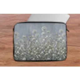 Bloemen - Botanisch - Blauw laptophoes neopreen klein -tafel